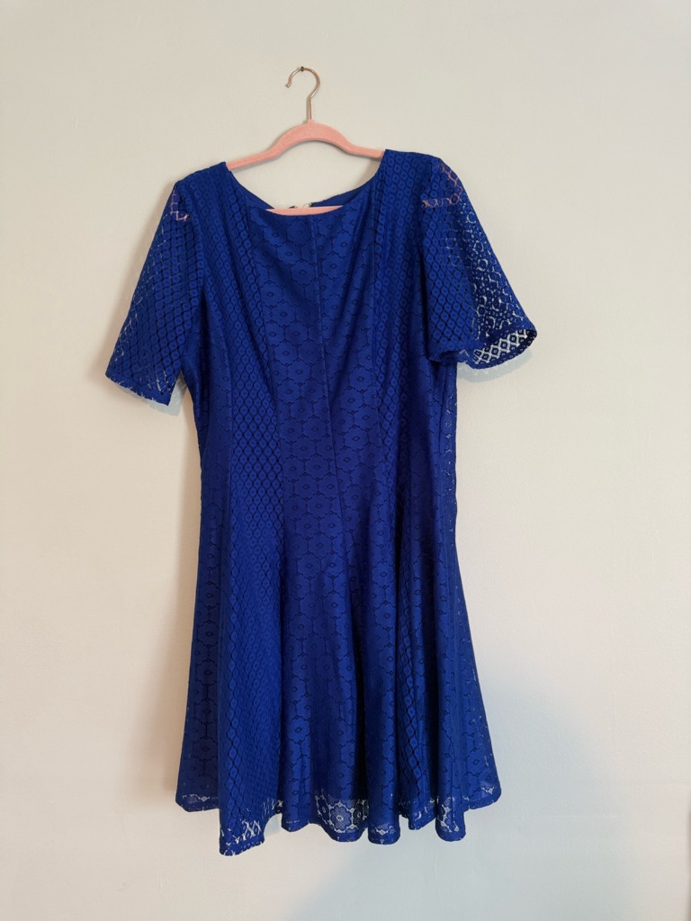 Danny and Nicole Sz 18 Royal Blue Lace Dress
